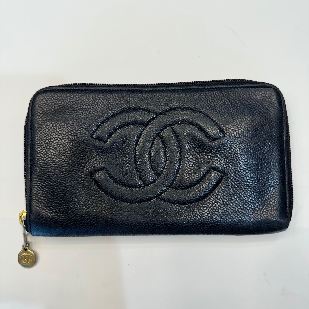 Vintage Chanel Wallet Zip Around From 90s